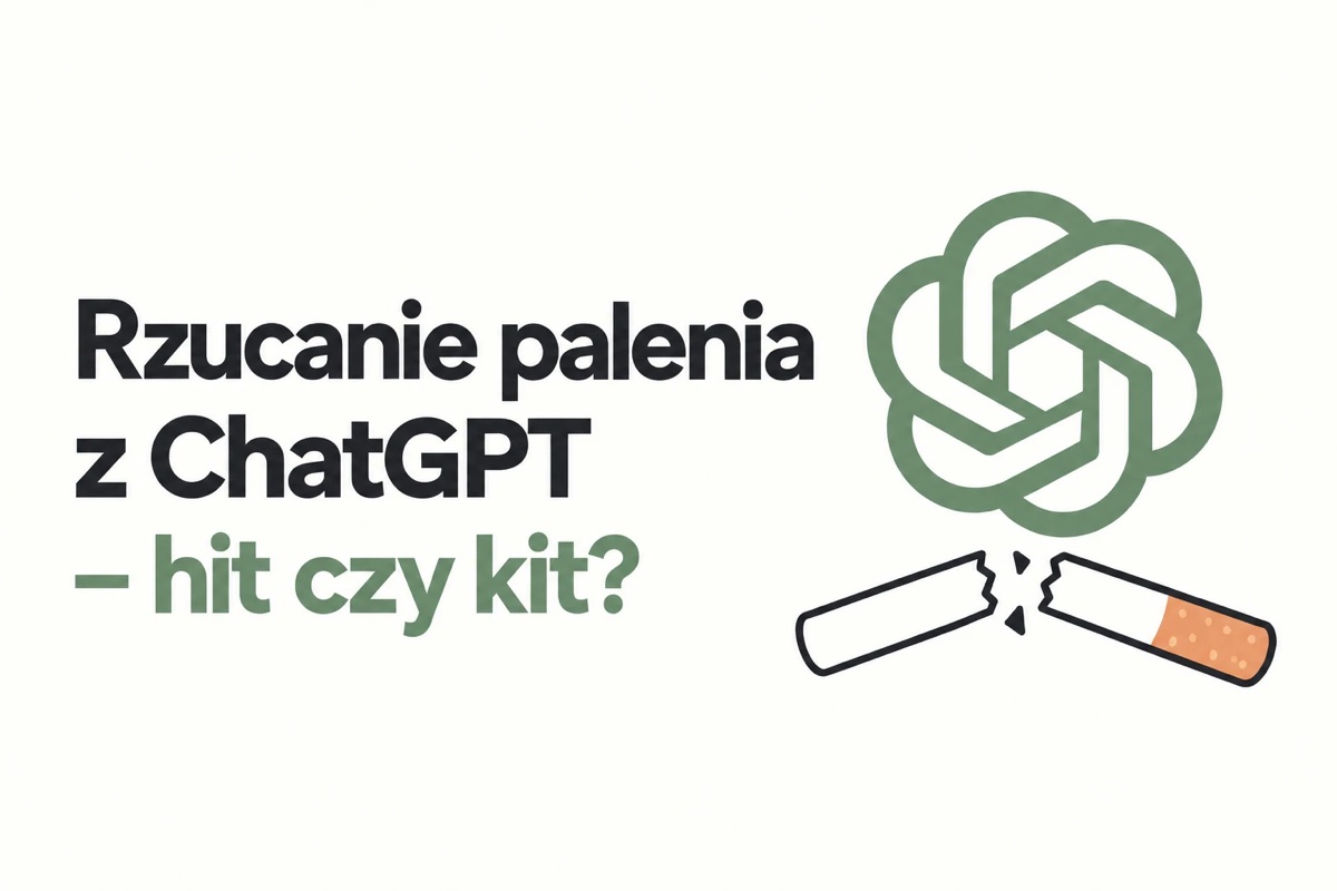 Rzucanie palenia z ChatGPT – hit czy kit? Logo ChatGPT i przełamany papieros